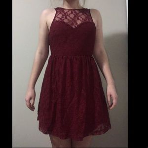 Small maroon Forever 21 dress. No damage.